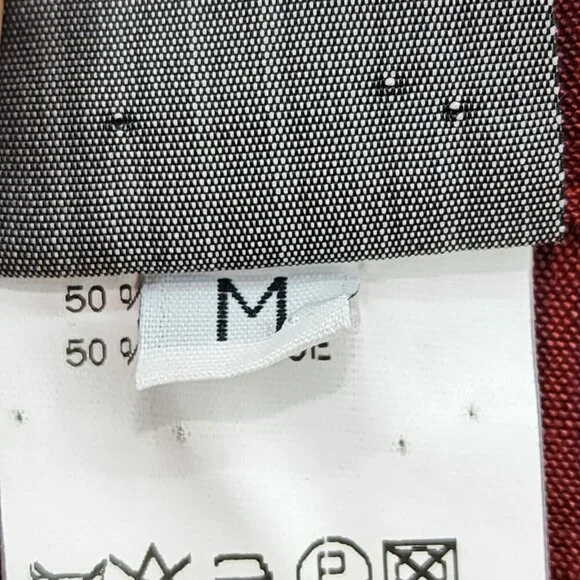 Lilith Vintage Women's Linen Blend Button Front Fitted Blouse - M - Picture 7 of 8